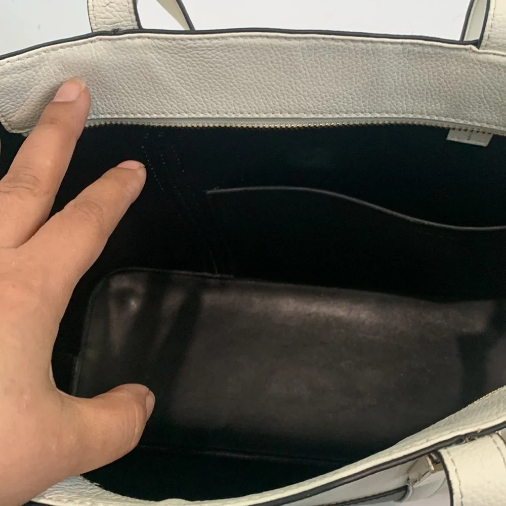 DkNy tote color block bag leather